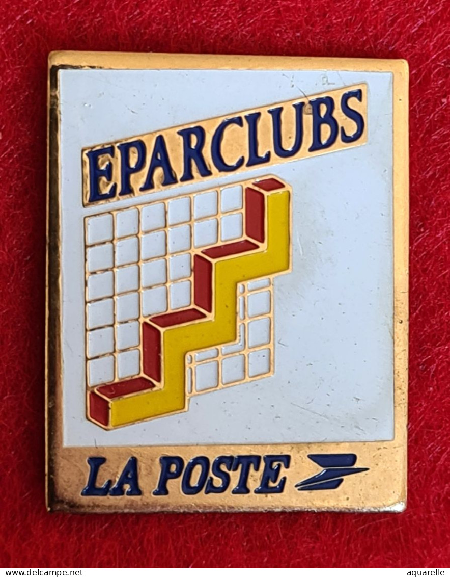 SUPER PIN'S POSTES : EPARCLUBS En émail Base Or - Postes