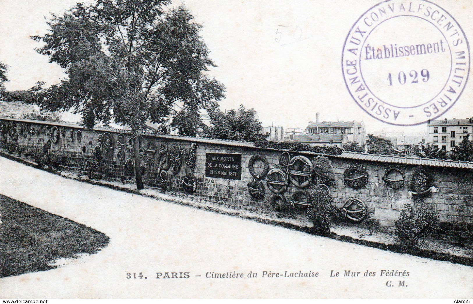 FRANCE. 1915,"ASSISTANCE AUX CONVALESCENTS MILITAIRES".ETS. 1029.CORMEILLES EN PARISIS (S & O) - WO1