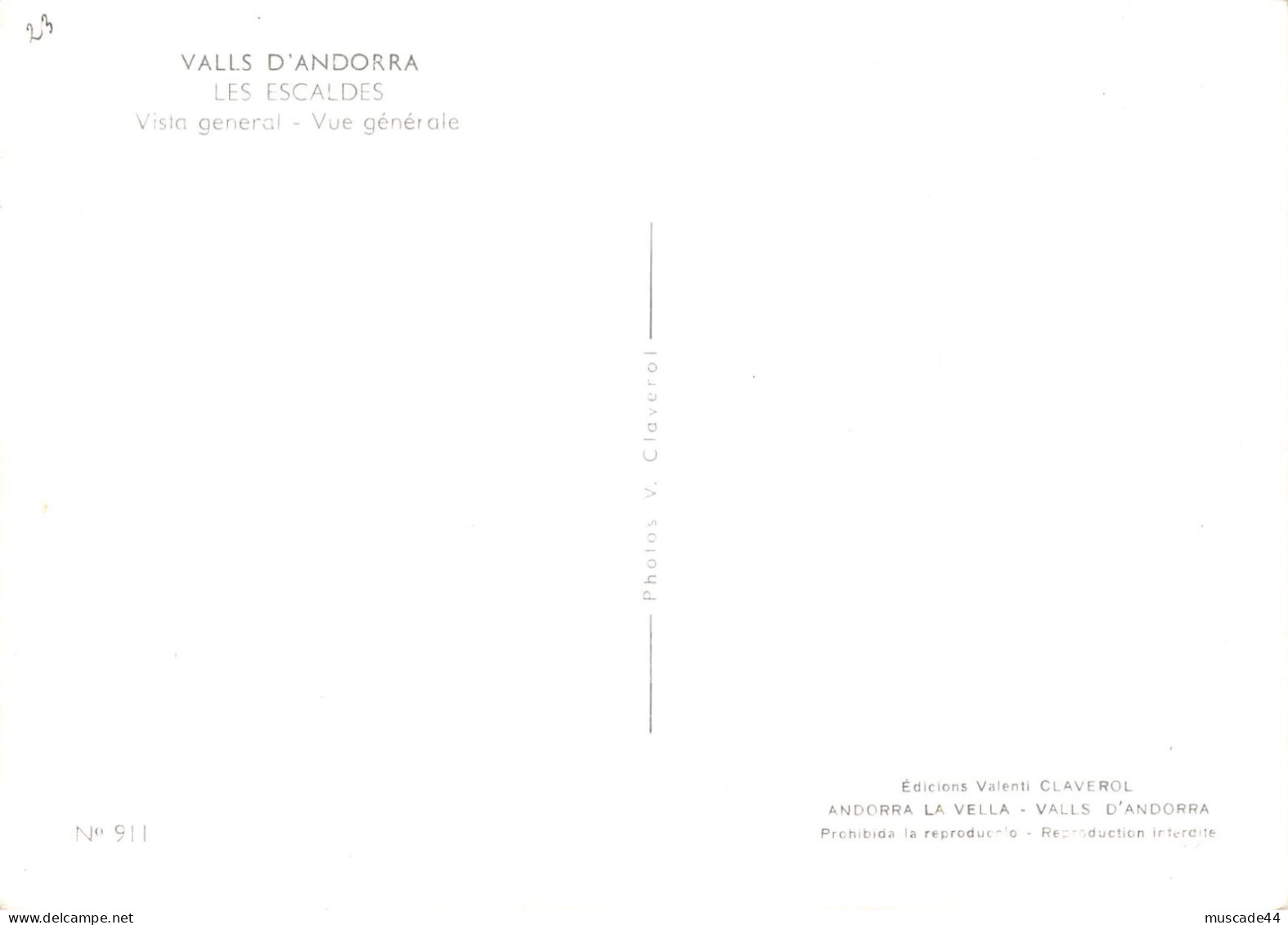 VALLS D ANDORRA - LES ESCALDES - VUE GENERALE - Andorre