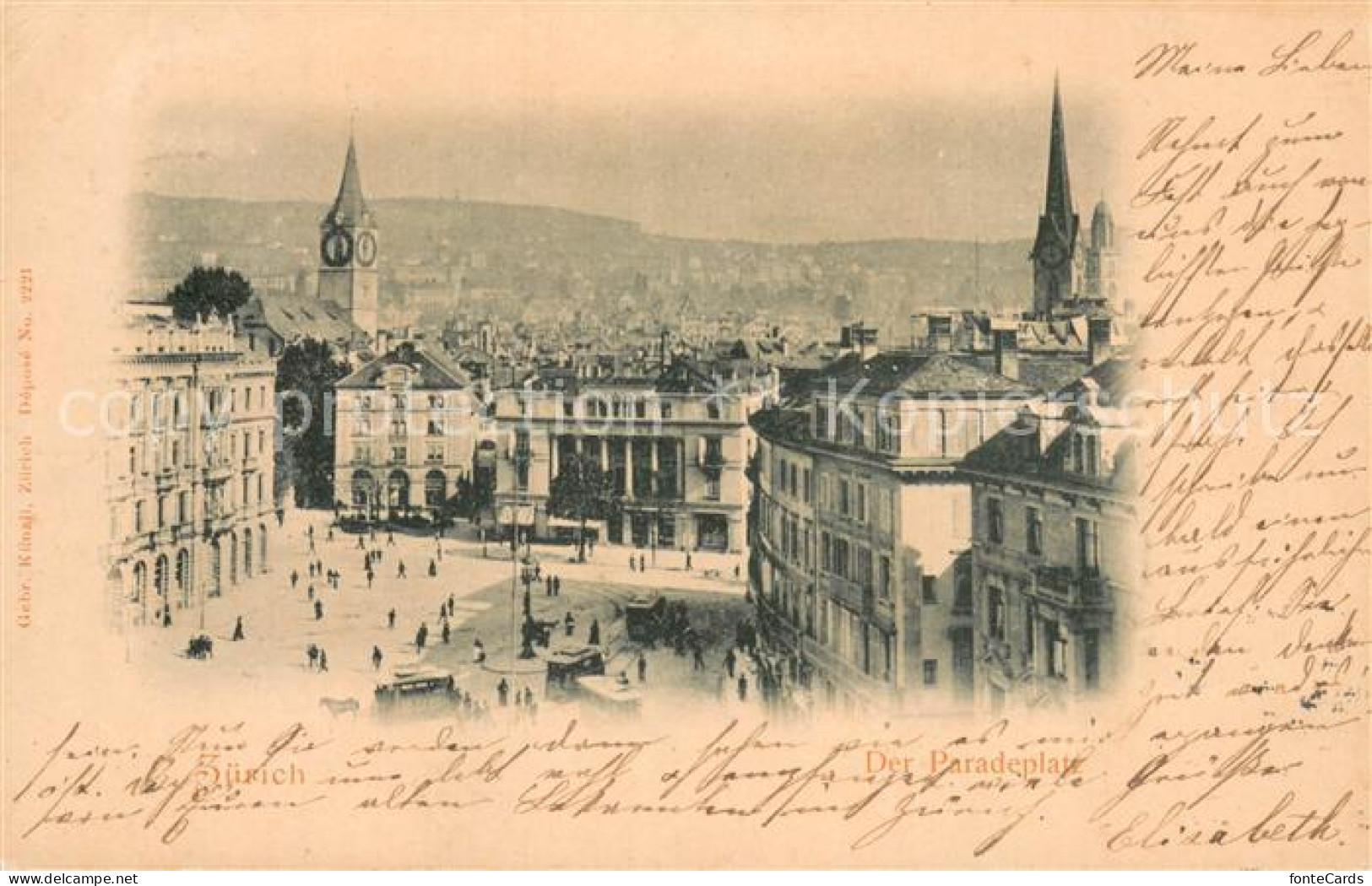 13756754 Zuerich ZH Der Paradeplatz Zuerich ZH - Andere & Zonder Classificatie