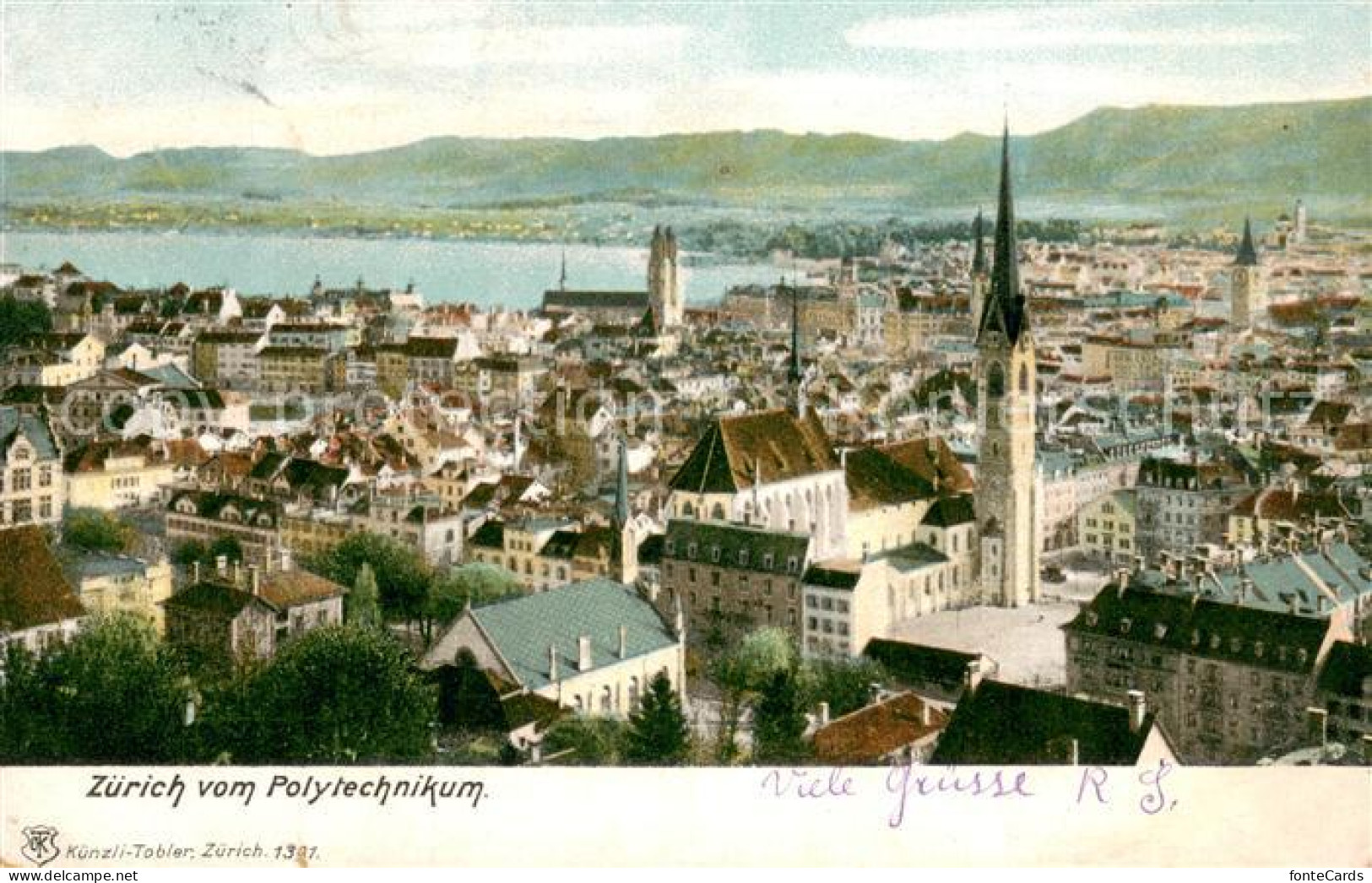 13756690 Zuerich ZH Blick Vom Polytechnikum Zuerich ZH - Andere & Zonder Classificatie