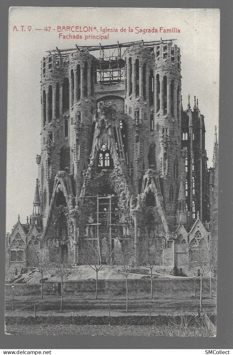 Barcelona, Iglesia De La Sagrada Familia, Fachada Principal (en Construction) (9939) - Barcelona