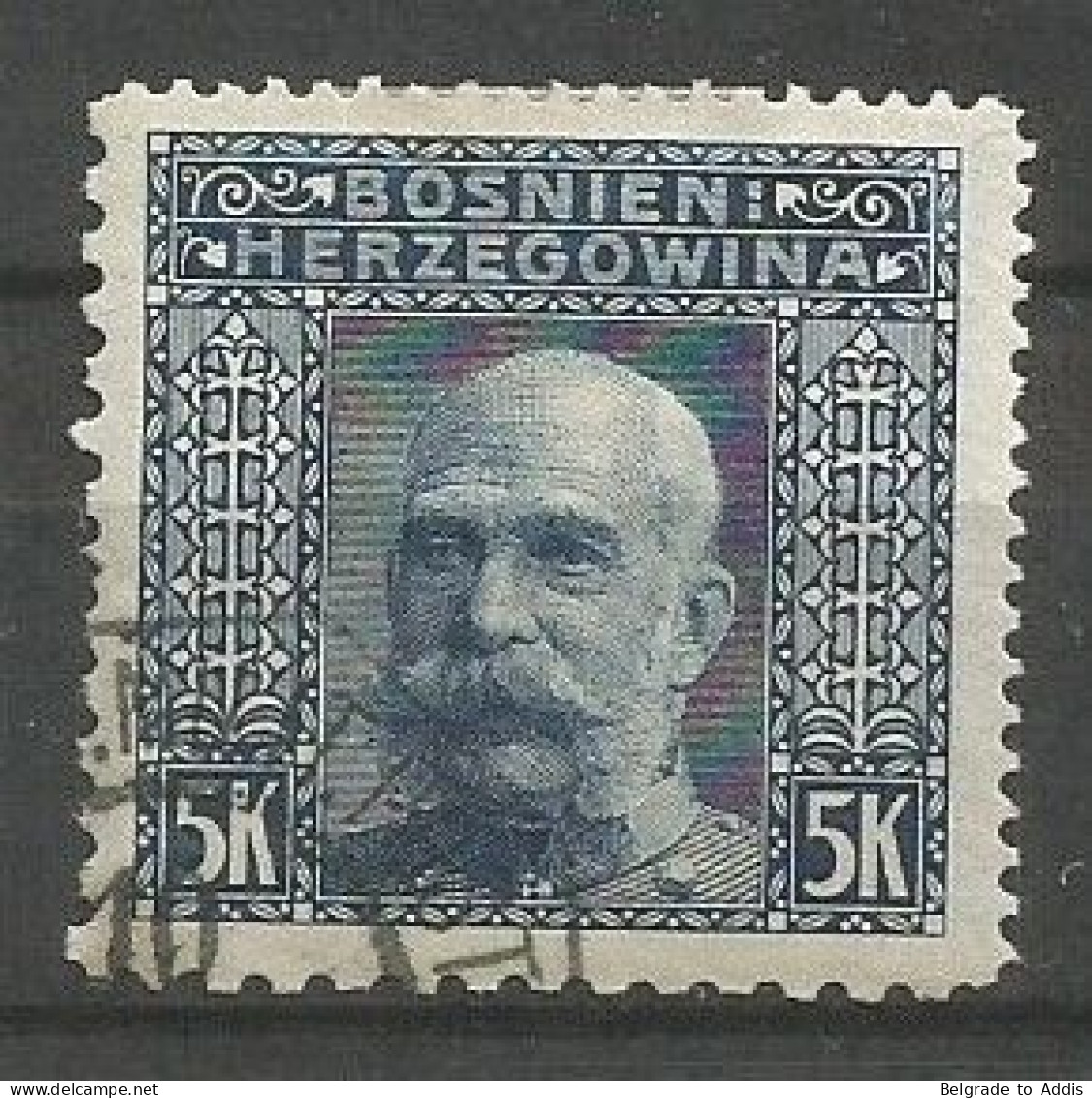 Bosnia Bosnien K.u.K. Austria Hungary Mi.44 Perforation 12½:12½:9¼:9¼ Coleman 3322 Used 1906 - Bosnie-Herzegovine