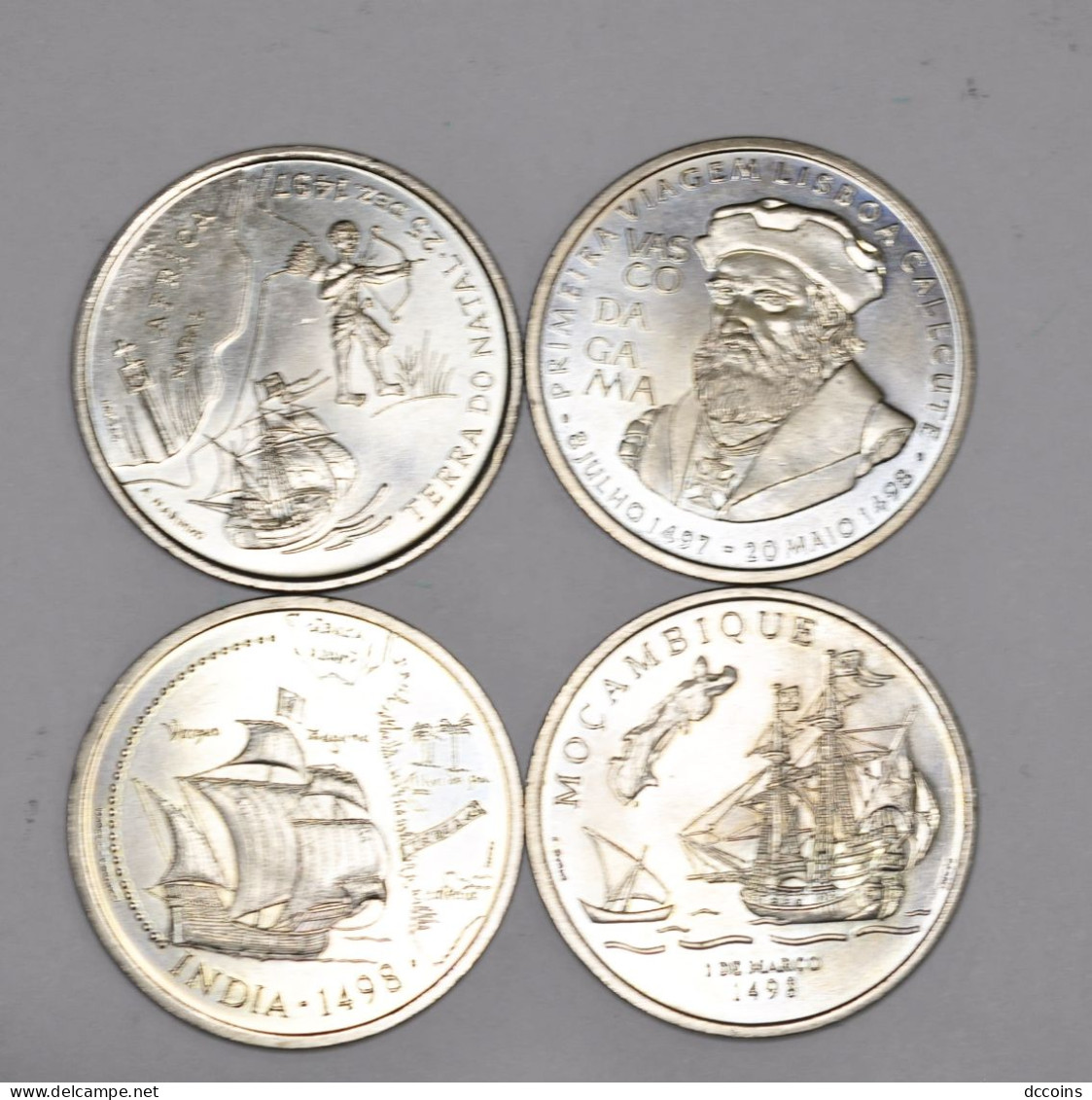 Golden Age Of Portuguese Discoveries - 9º Set 200 Escudos (4 Coins) 1998 - Portugal