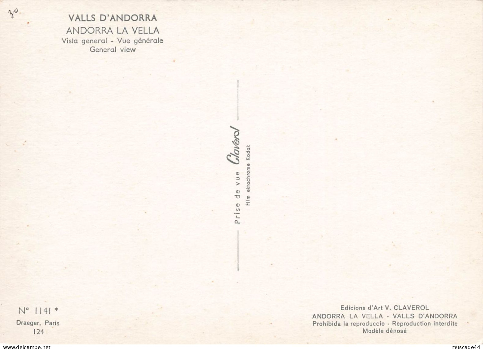 VALLS D ANDORRA - ANDORRA LA VELLA - VUE GENERALE - Andorre