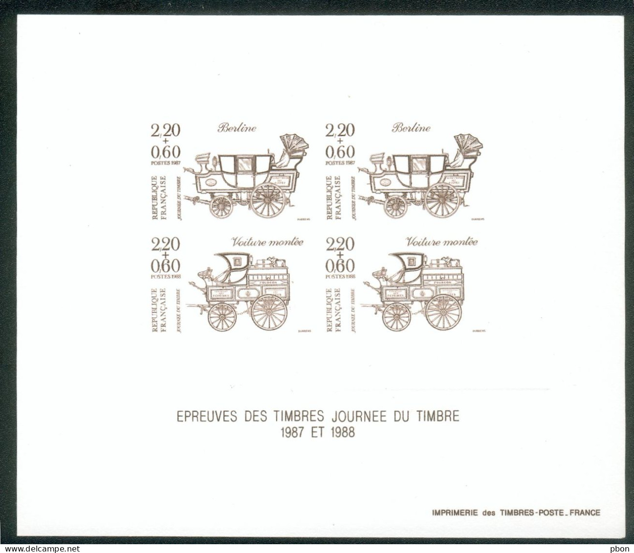 Lot 376 France N°2468/2525 JT 1987/8 Epreuve - Unused Stamps