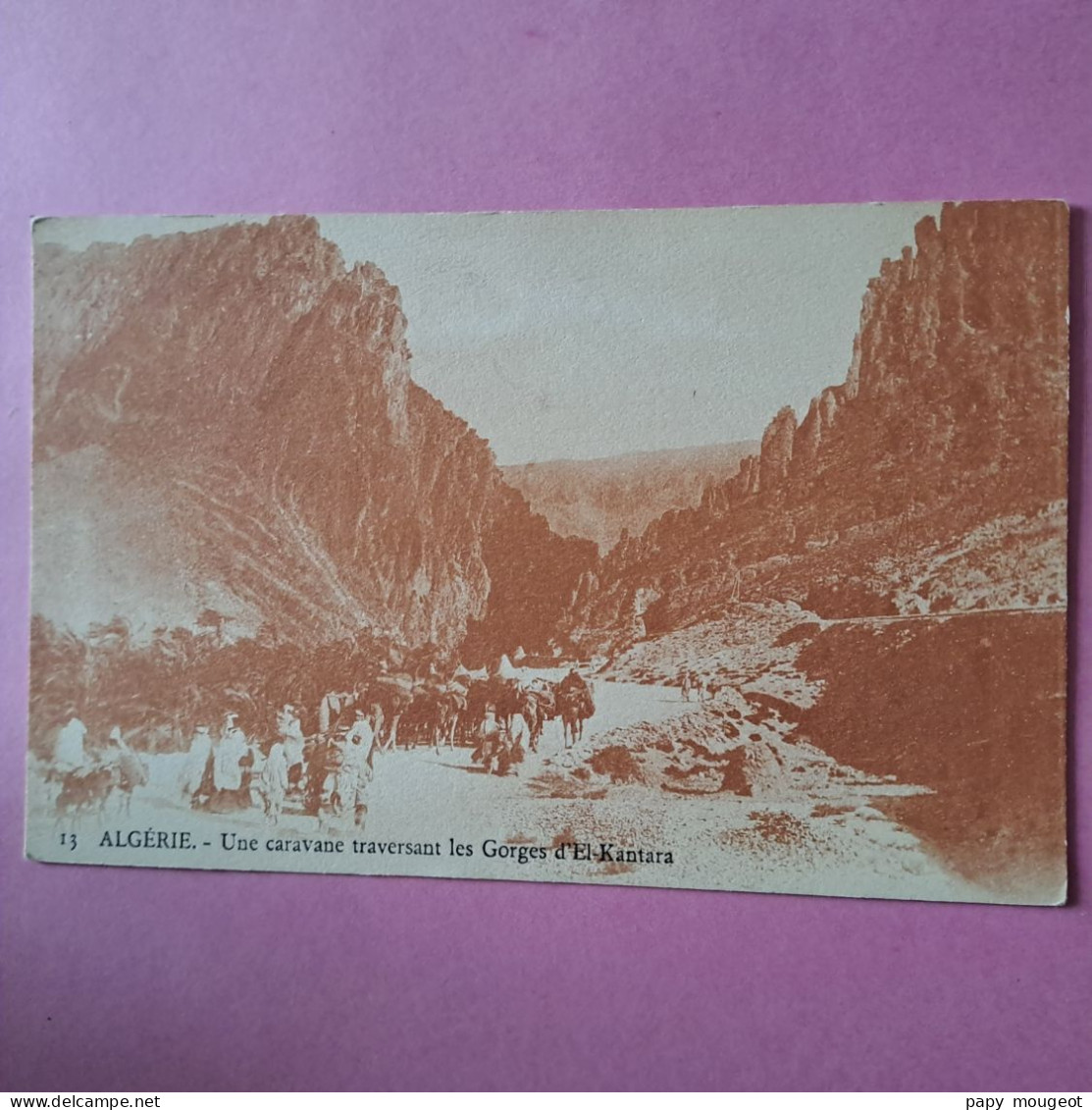 Algérie - Une Caravane Traversant Les Gorges D'El-Kantara - Edité Par Le Gouvernement Général De L'Algérie - Other & Unclassified