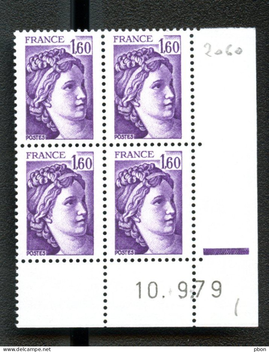 Lot C854 France Coin Daté Sabine N°2060 (**) - 1980-1989