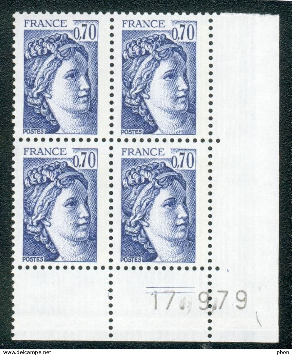 Lot C797 France Coin Daté Sabine N°2056 (**) - 1980-1989