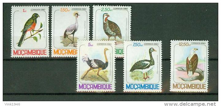 Mocambique 1980, 6V In Set,birds,vogels,vögel,oiseaux,MNH/Postfris, (A5012) - Autres & Non Classés