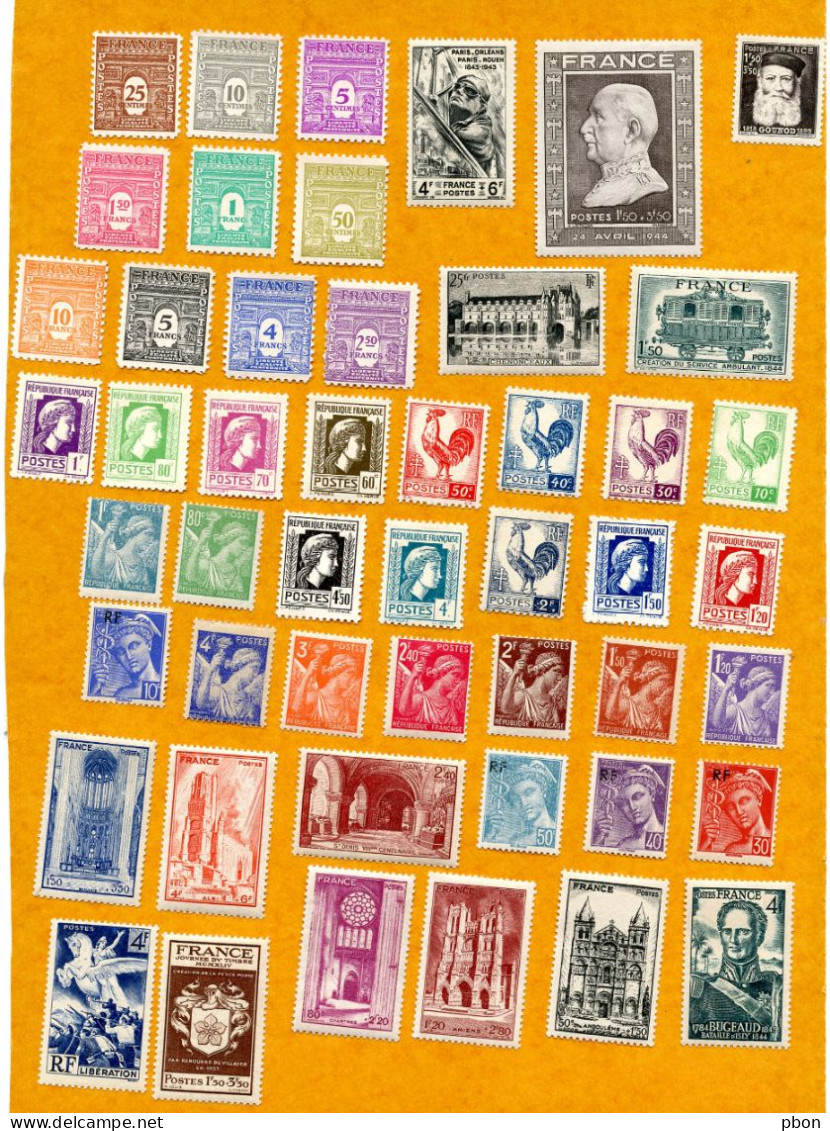 Lot Z850 48 Timbres De 1944 - Unused Stamps