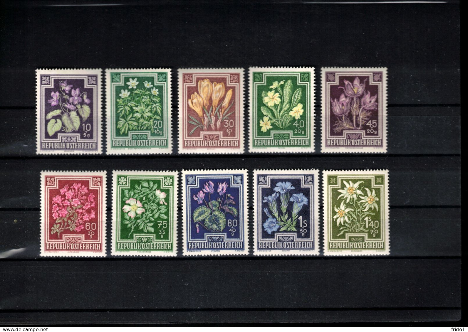 Austria / Oestereich 1948 Flowers Anti-TBC Fund Postfrisch / MNH - Unused Stamps