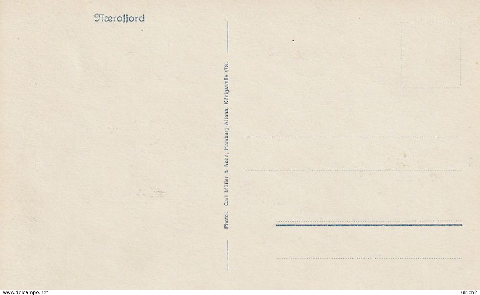 AK Nærøyfjord - Naerofjord - Ca. 1940  (68933) - Noorwegen