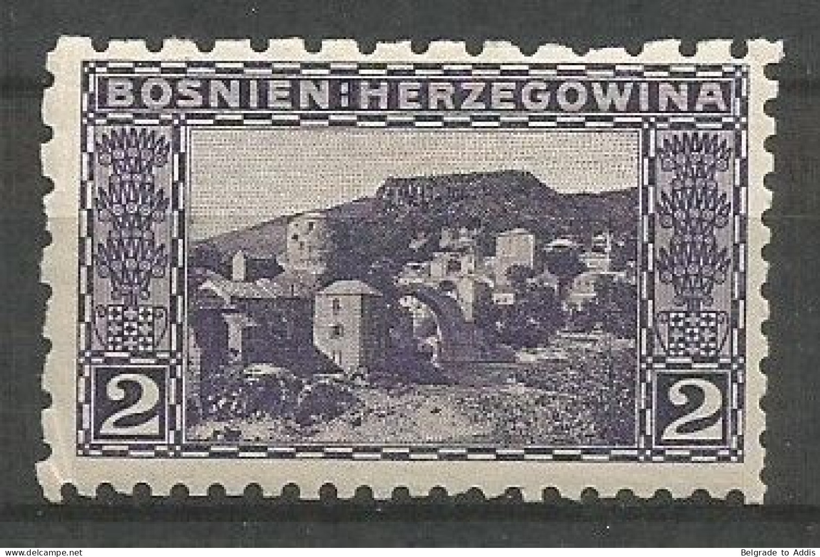 Bosnia Bosnien K.u.K. Austria Hungary Mi.30 Perforation 6½:9¼:9¼:6½ Coleman 1221 MH / * 1906 - Bosnie-Herzegovine