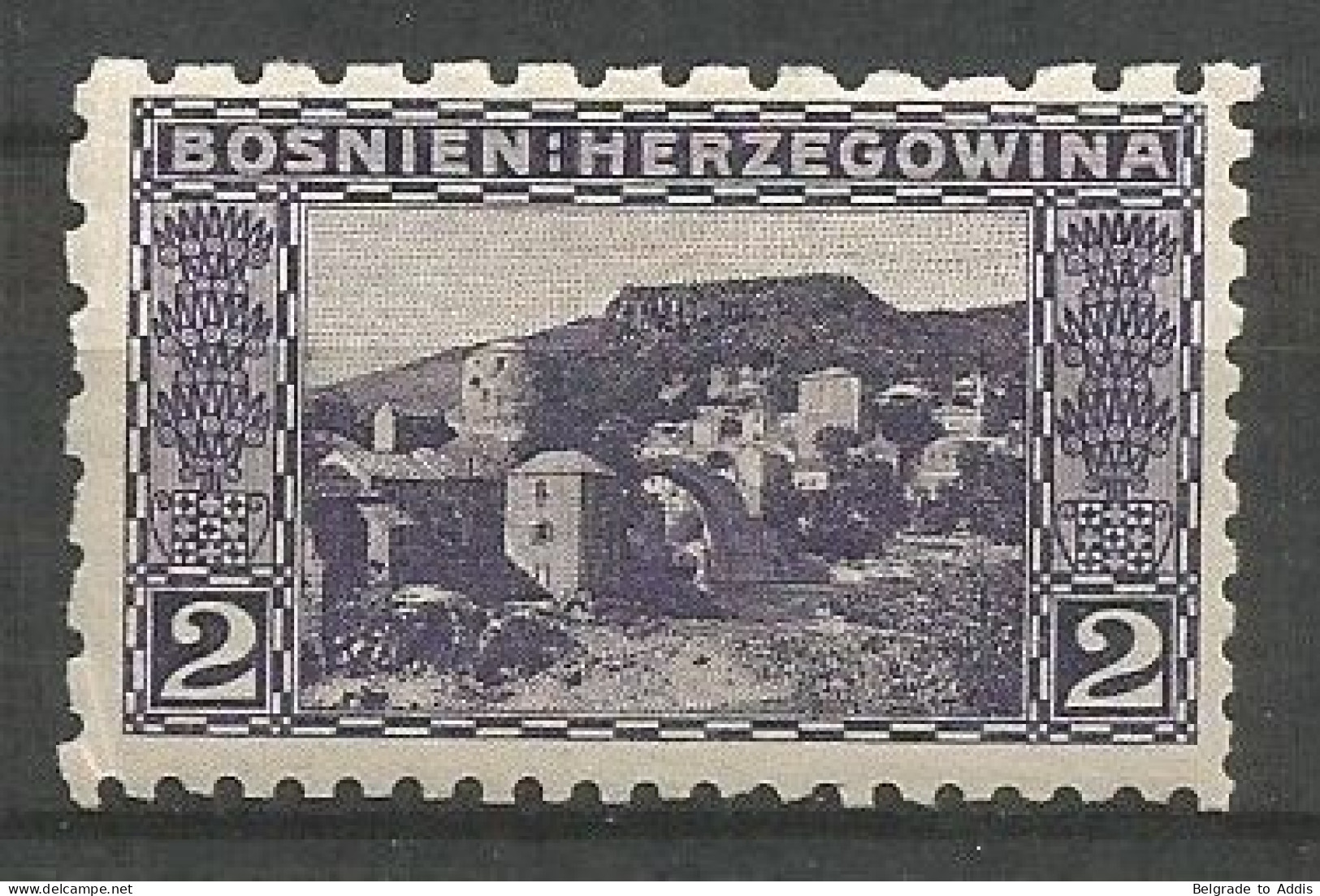 Bosnia Bosnien K.u.K. Austria Hungary Mi.30 Perforation 6½:9¼:9¼:6½ Coleman 1221 MH / * 1906 - Bosnia Erzegovina