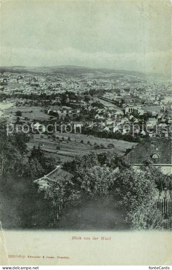 13755992 Zuerich ZH Blick Von Der Waid Zuerich ZH - Autres & Non Classés