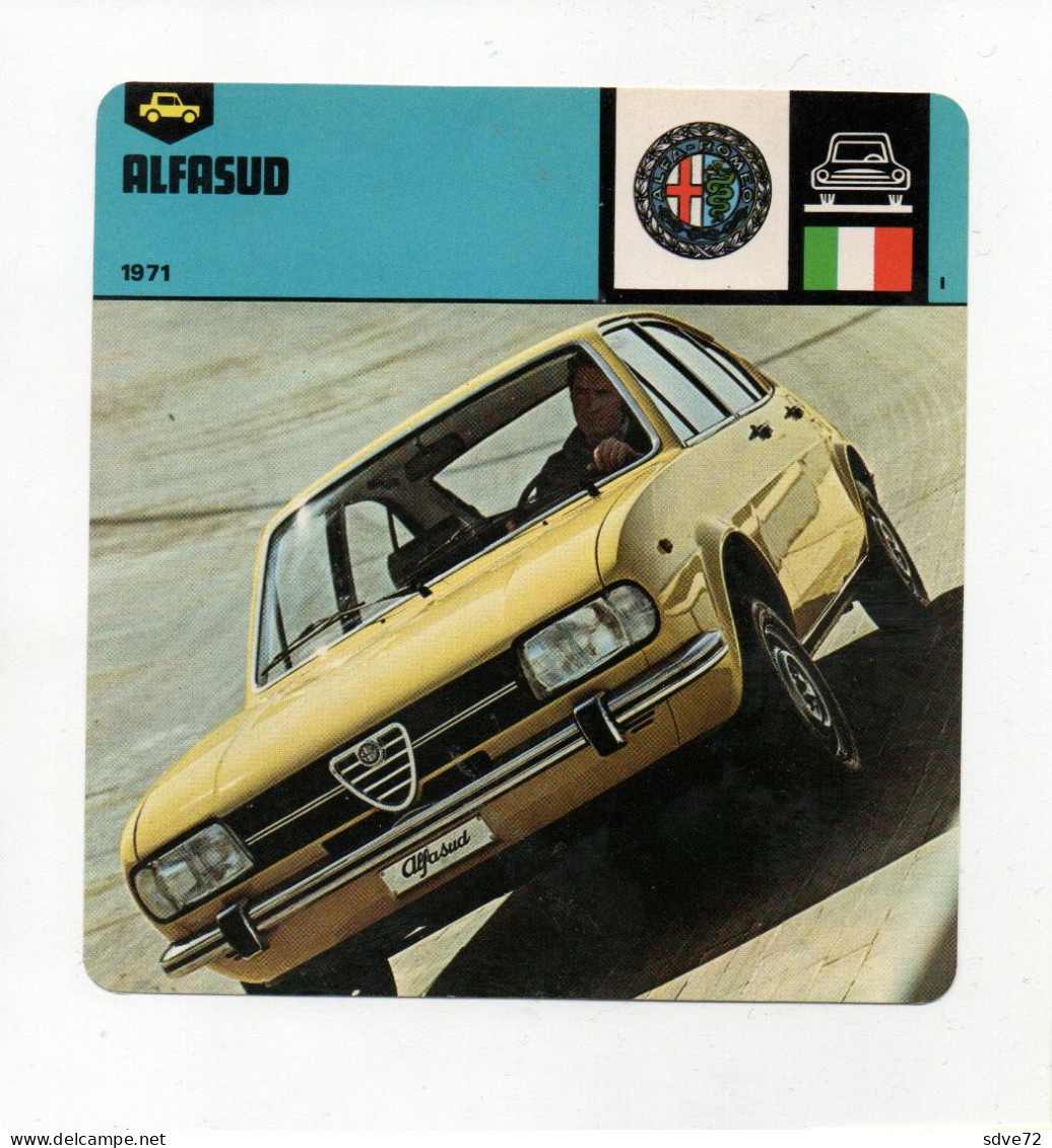 FICHE AUTOMOBILE - ALFASUD - Voitures