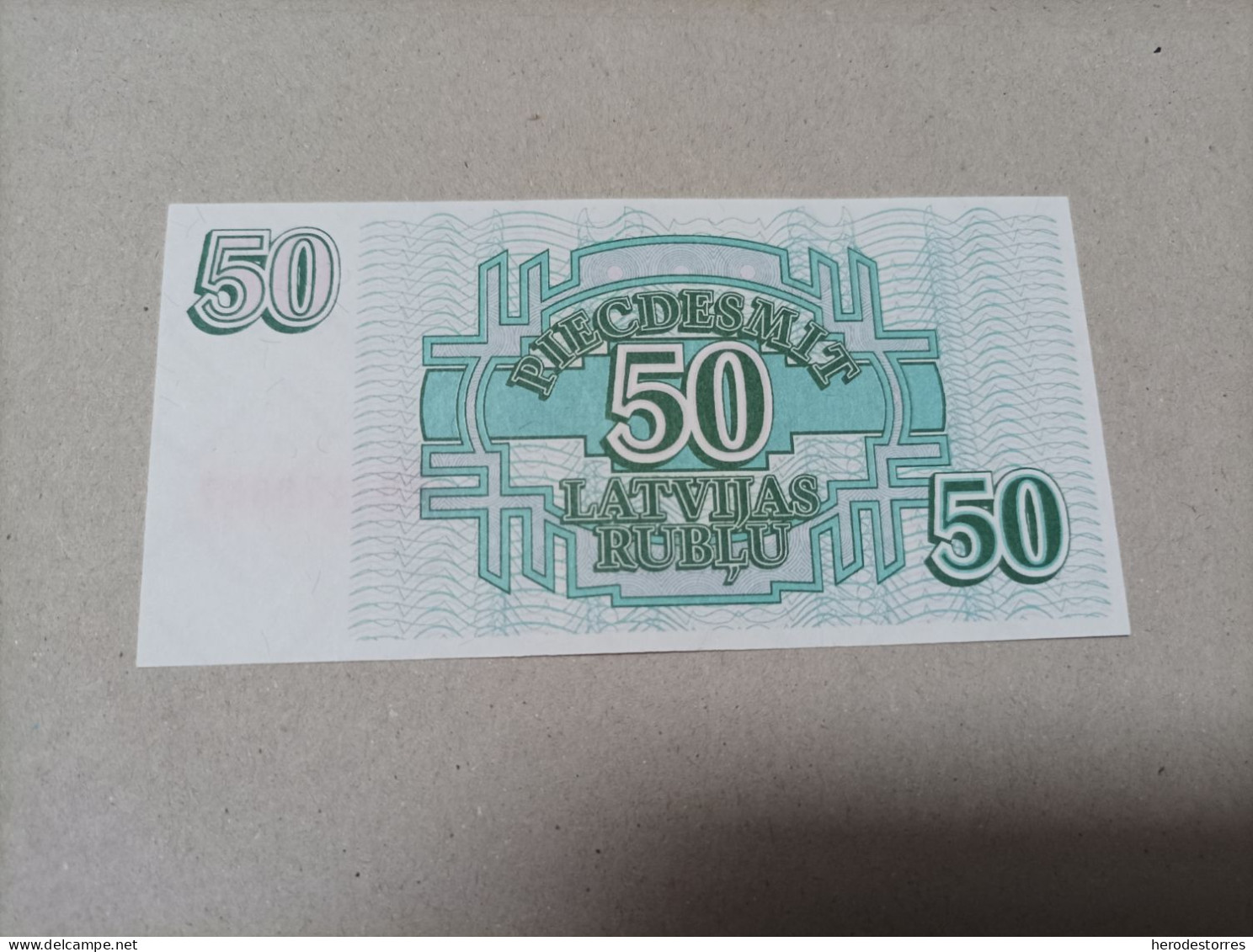 Billete De Letonia De 50 Rublos, Año 1992, UNC - Latvia