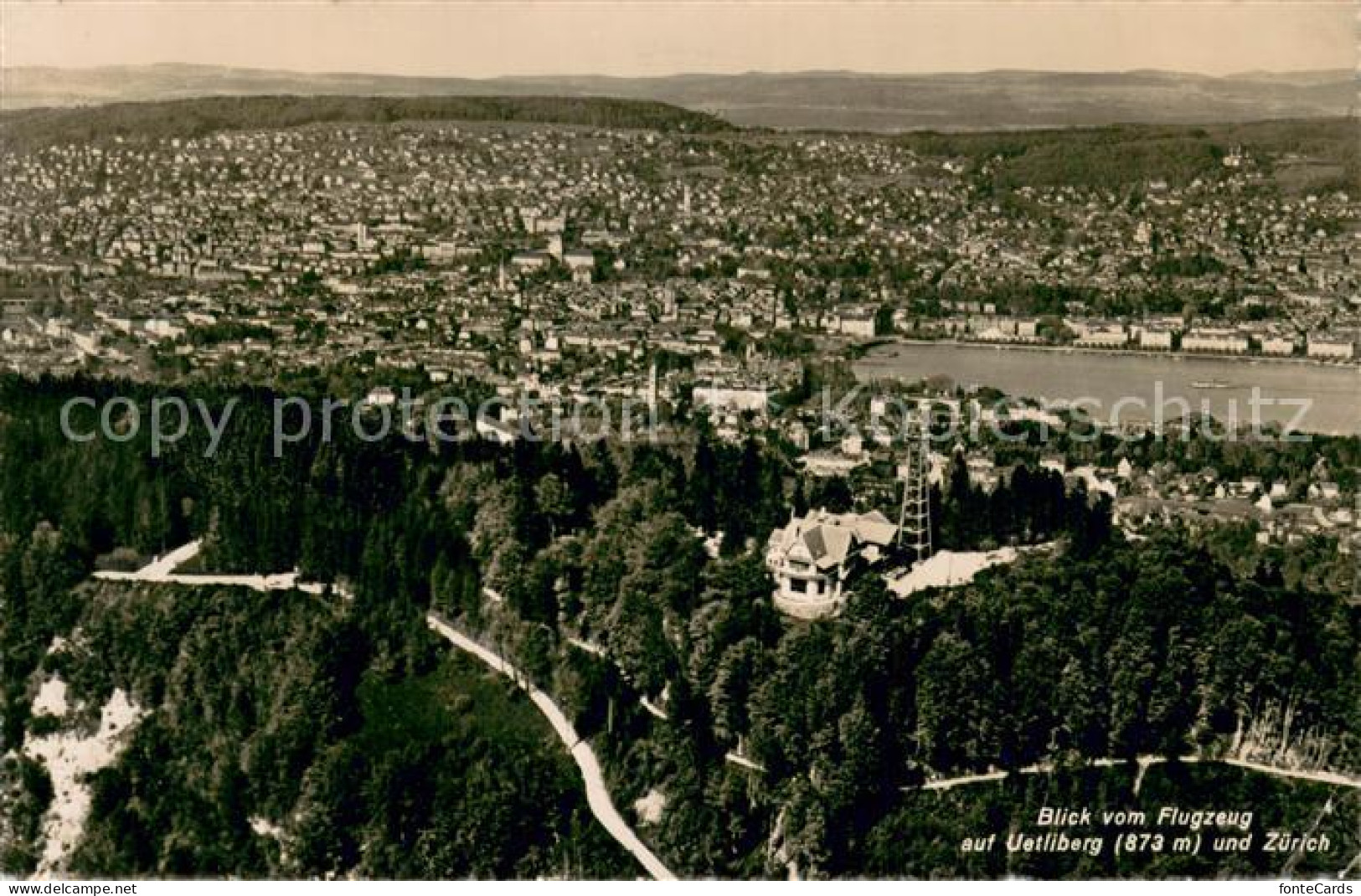 13755730 Uetliberg ZH Fliegeraufnahme Uetliberg ZH - Altri & Non Classificati