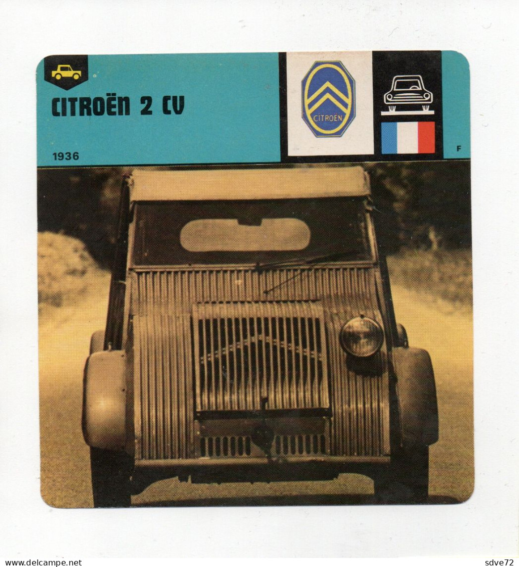 FICHE AUTOMOBILE - CITROËN 2 CV - KFZ