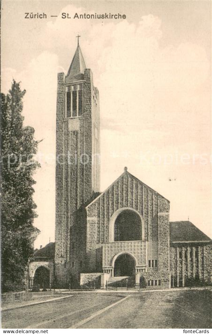 13755724 Zuerich ZH St Antoniuskirche Zuerich ZH - Altri & Non Classificati