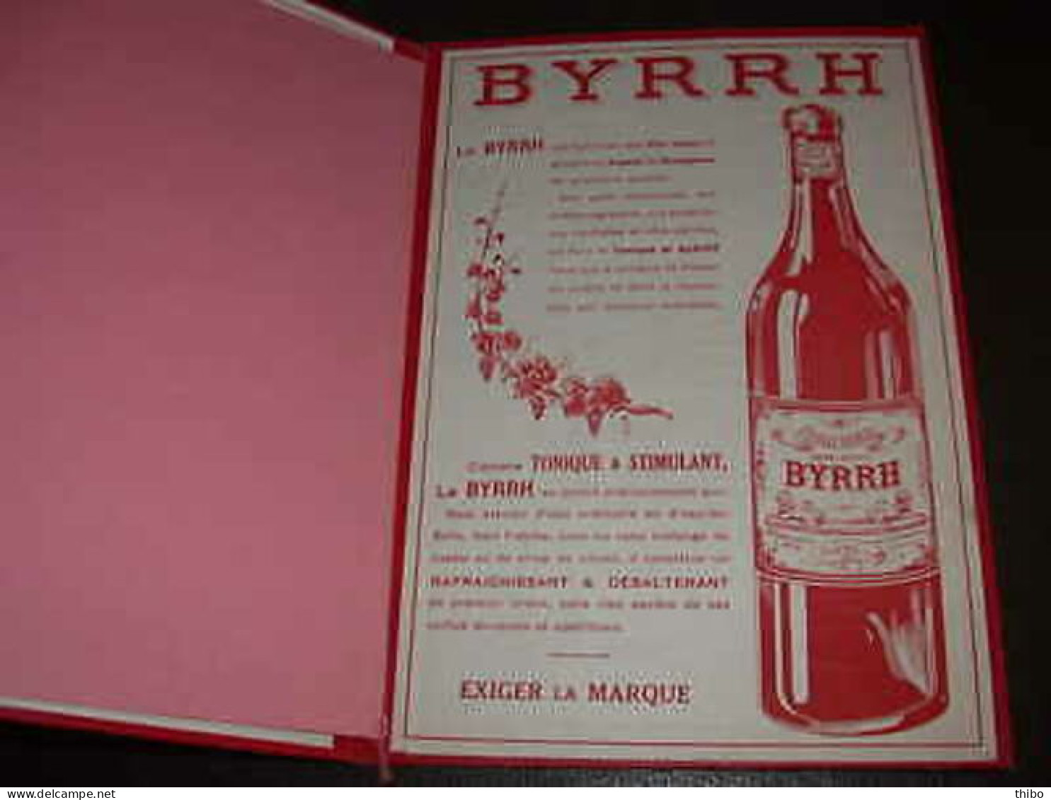 CARTONNAGE PUBLICITAIRE BYRRH - Autres & Non Classés