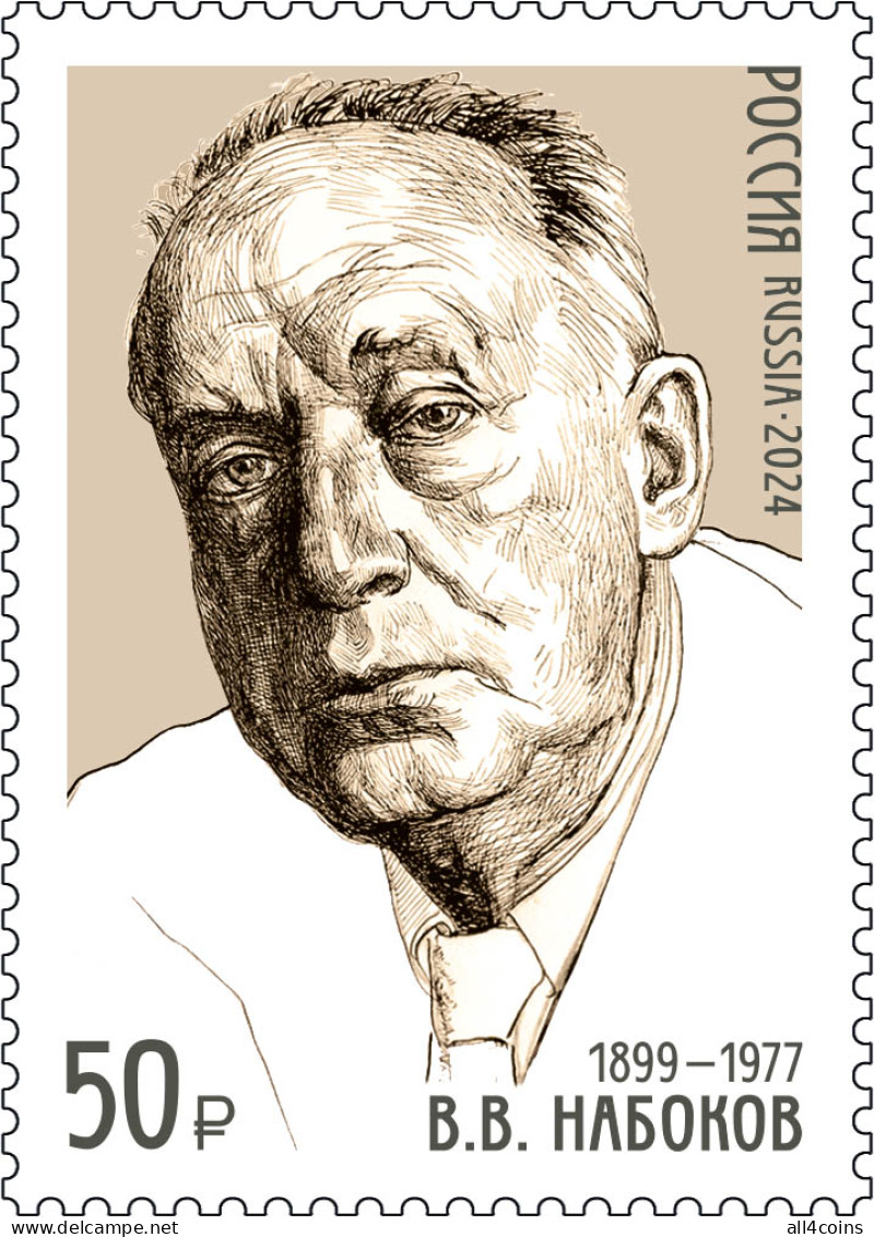 Russia 2024. 125th Birth Anniversary Of V. Nabokov (1899–1977) (MNH OG) Stamp - Nuevos