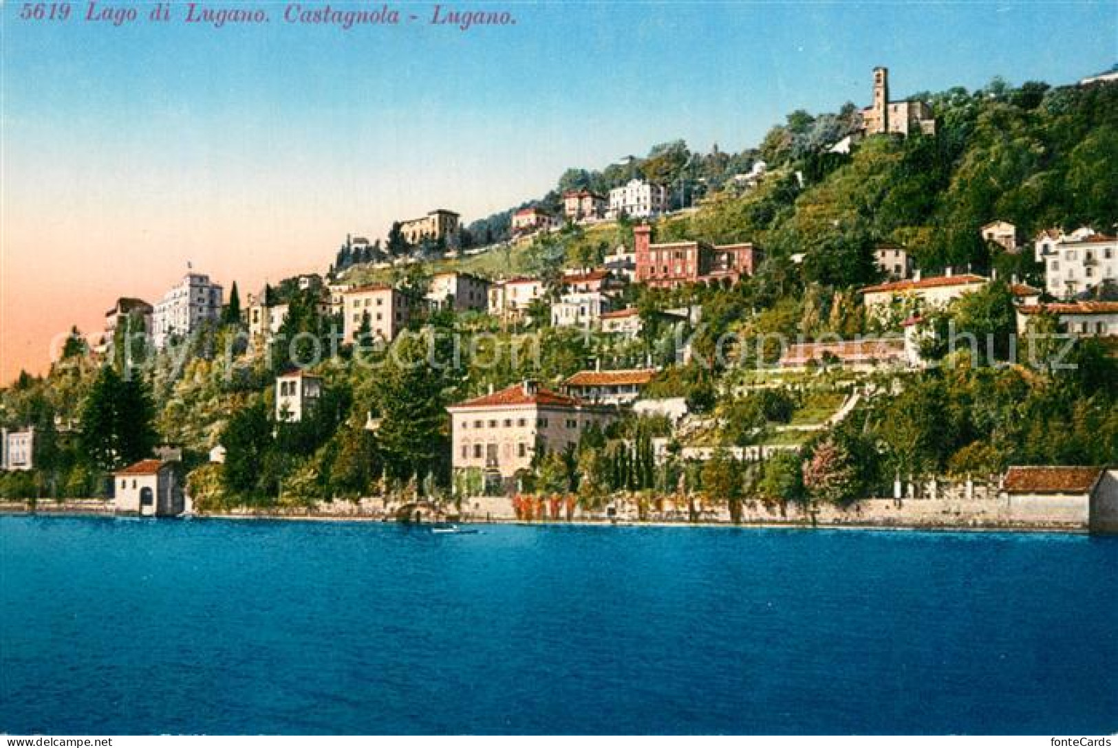 13755652 Castagnola Lago Di Lugano Panorama  - Sonstige & Ohne Zuordnung