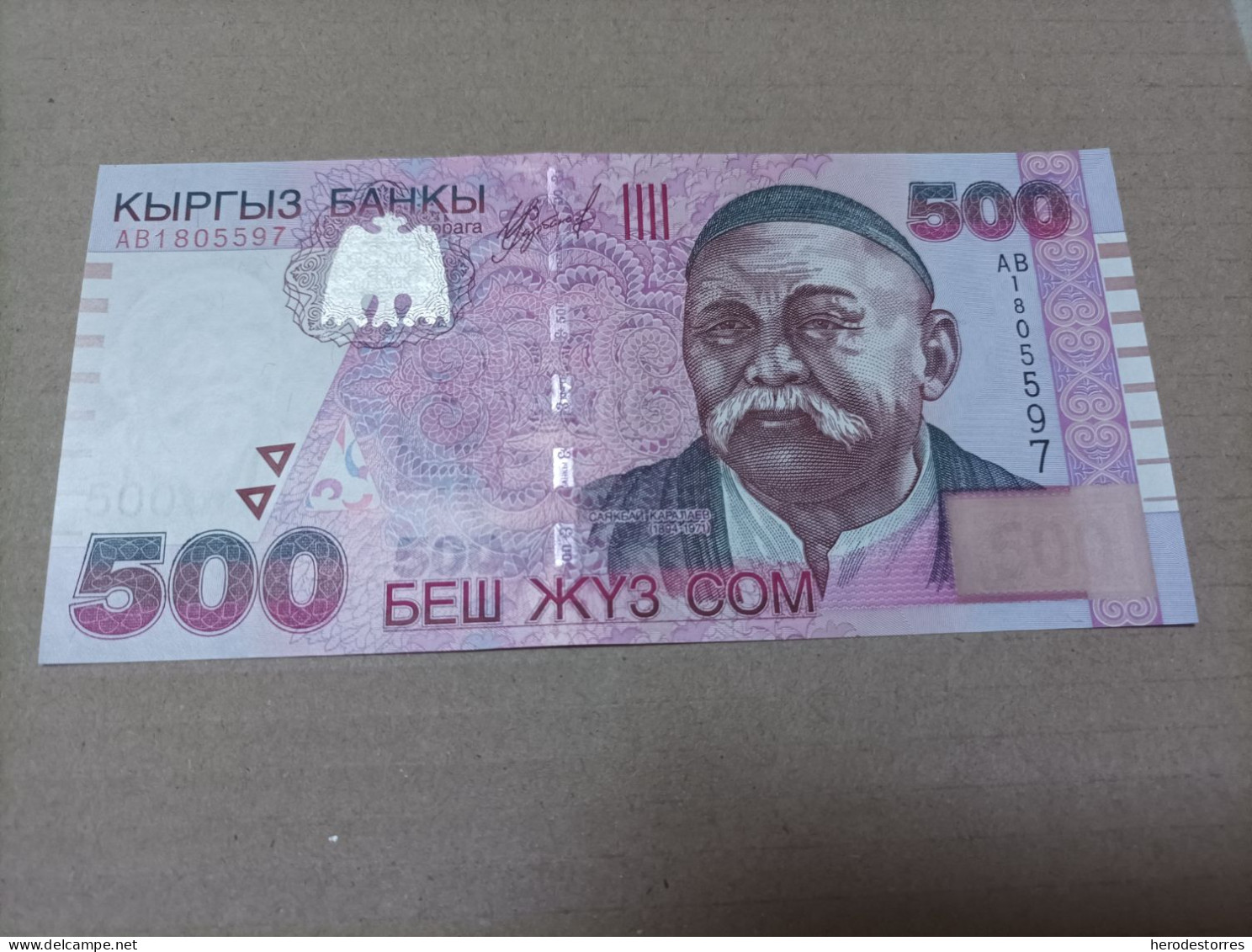 Billete Kirguistán, 500 Som, Año 2000, UNC - Kyrgyzstan