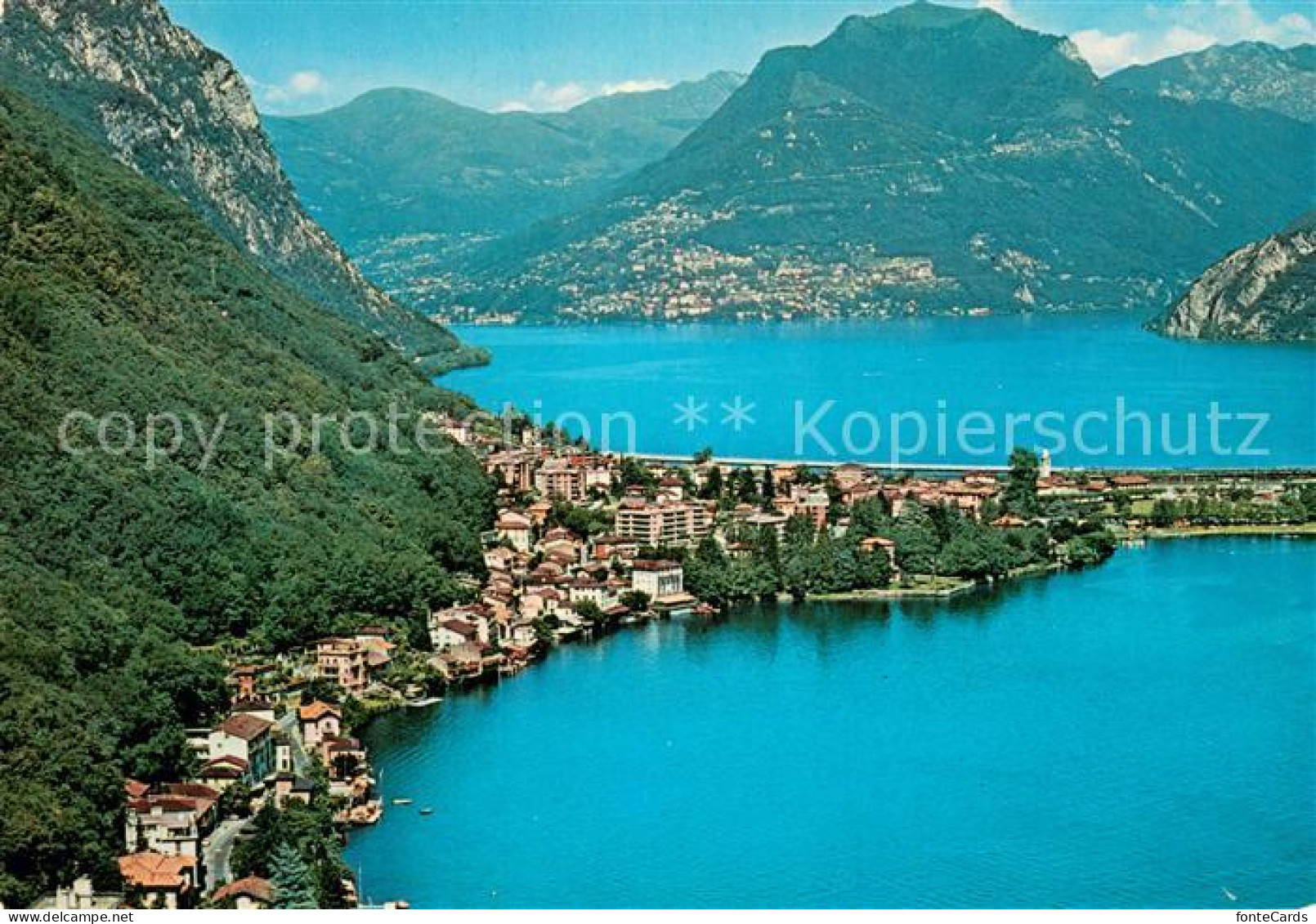13753228 Melide Lago Di Lugano Fliegeraufnahme Melide Lago Di Lugano - Sonstige & Ohne Zuordnung