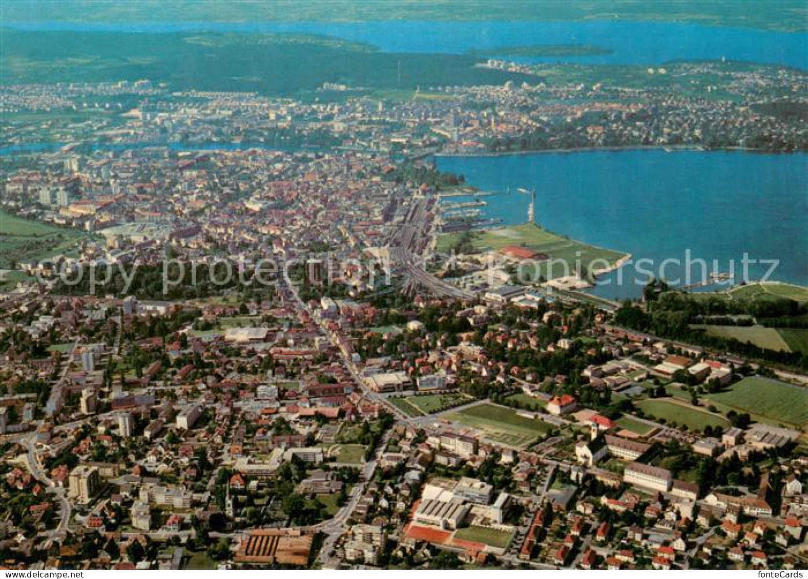 13751872 Kreuzlingen Bodensee Mit Konstanz Rhein Bodensee Und Ueberlingersee Fli - Sonstige & Ohne Zuordnung