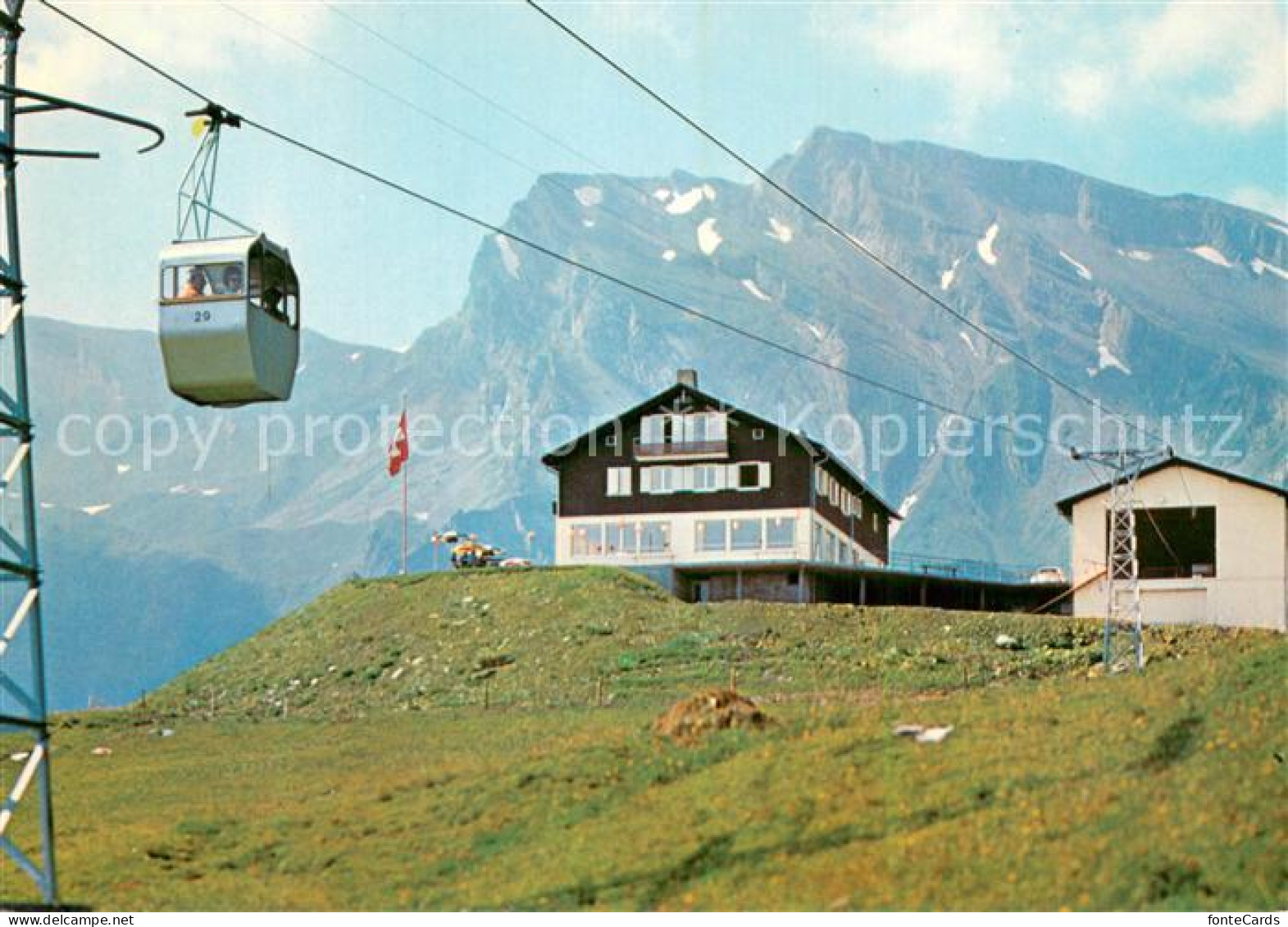 13751868 Emmetten Rinderbuehl Gondelbahn Bergrestaurant Emmetten - Autres & Non Classés