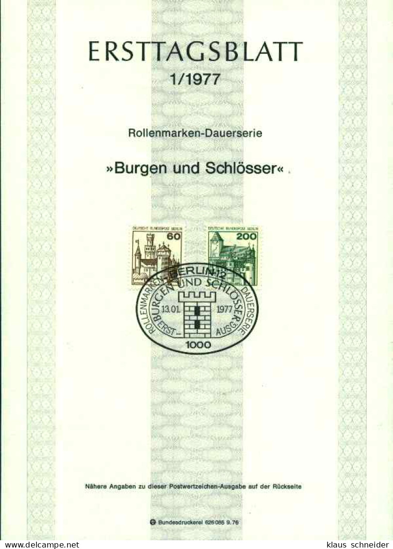 BERLIN Nr 532-560 BELEG ETB X12011E - 1. Tag - FDC (Ersttagblätter)