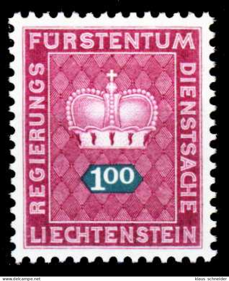 LIECHTENSTEIN DIENSTMARKEN 1968 Nr 54 Postfrisch X2A6992 - Servizio