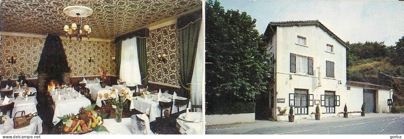 *Lot De 3 Cartes Visites  Hôtel Restaurant - Auberge Provençale à St Romain En Gier (69) - Visiting Cards