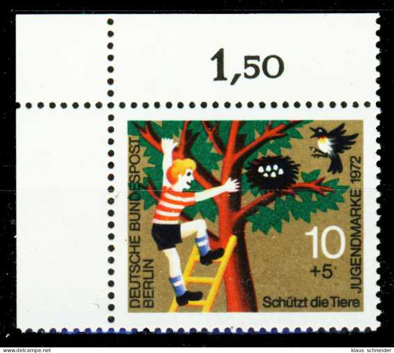 BERLIN 1972 Nr 418 Postfrisch ECKE-OLI X2BCAF2 - Unused Stamps