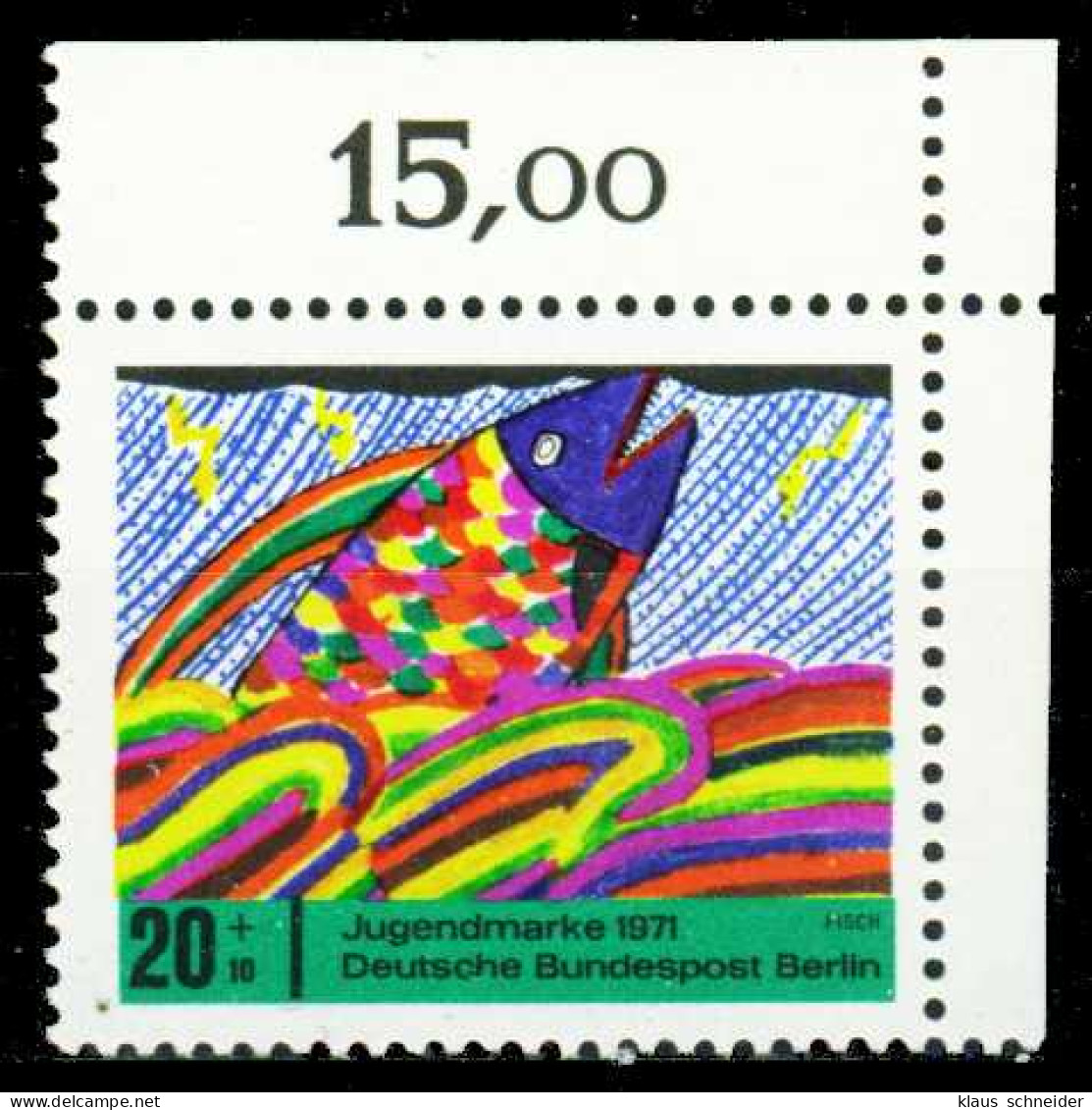 BERLIN 1971 Nr 387 Postfrisch ORA X2BCB26 - Unused Stamps
