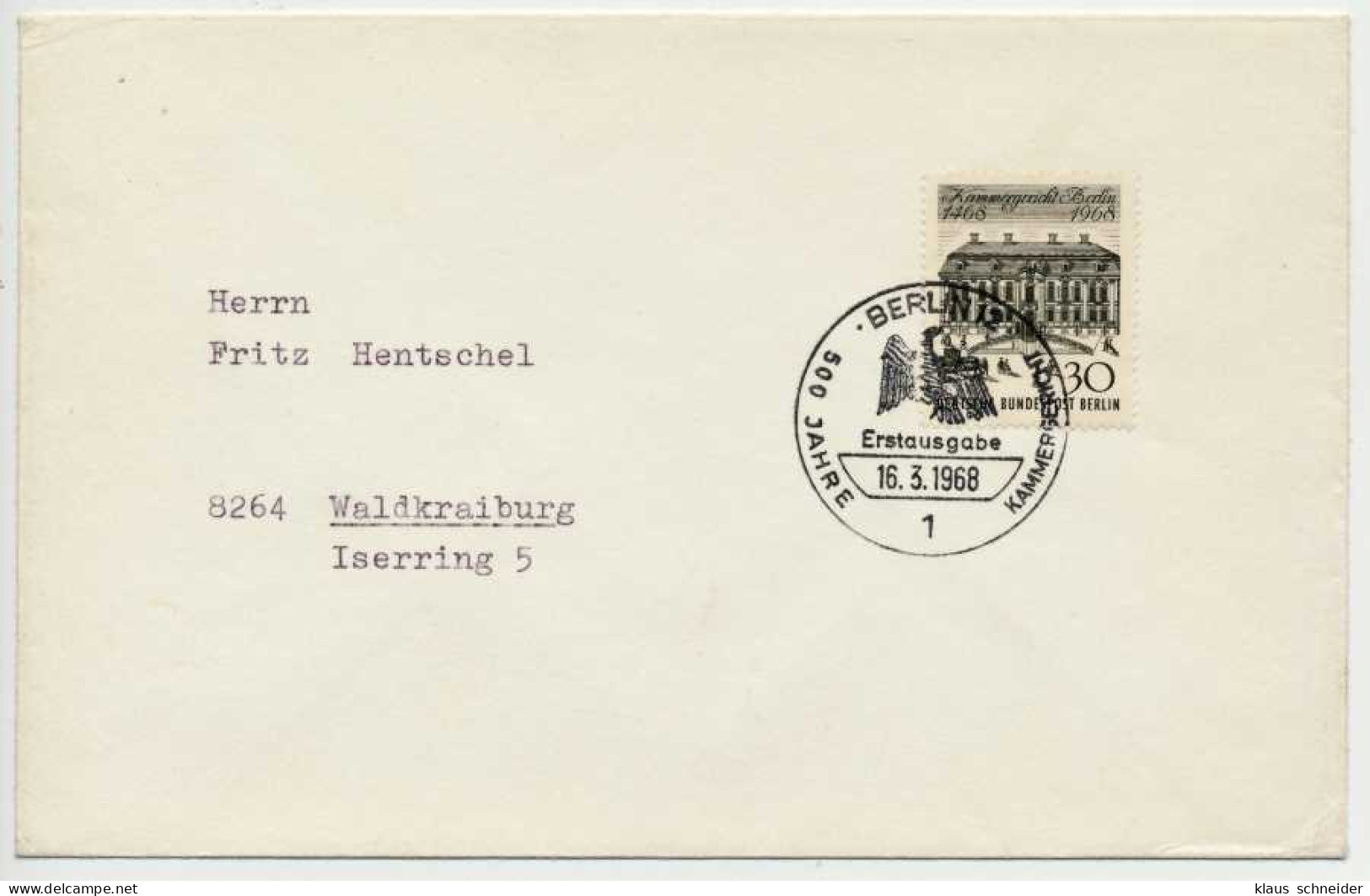 BERLIN BELEGE Nr 320 BRIEF FDC X5C7FA2 - Other & Unclassified