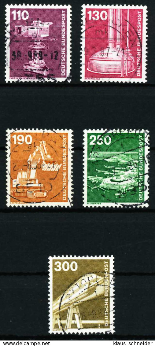 BRD DS INDUSTRIE U. TECHNIK Nr 1134-1138 ZENTR- X66C452 - Used Stamps