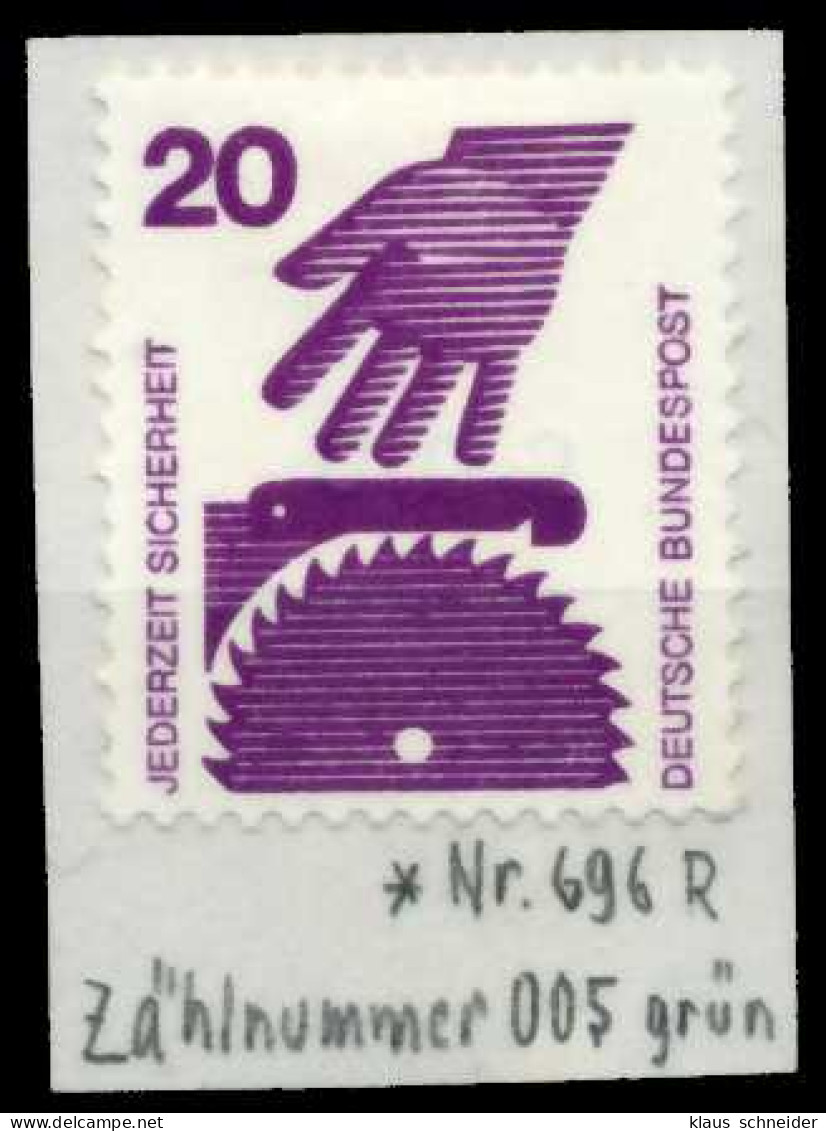BRD DS UNFALLV Nr 696ARc Ungebraucht X67B342 - Unused Stamps