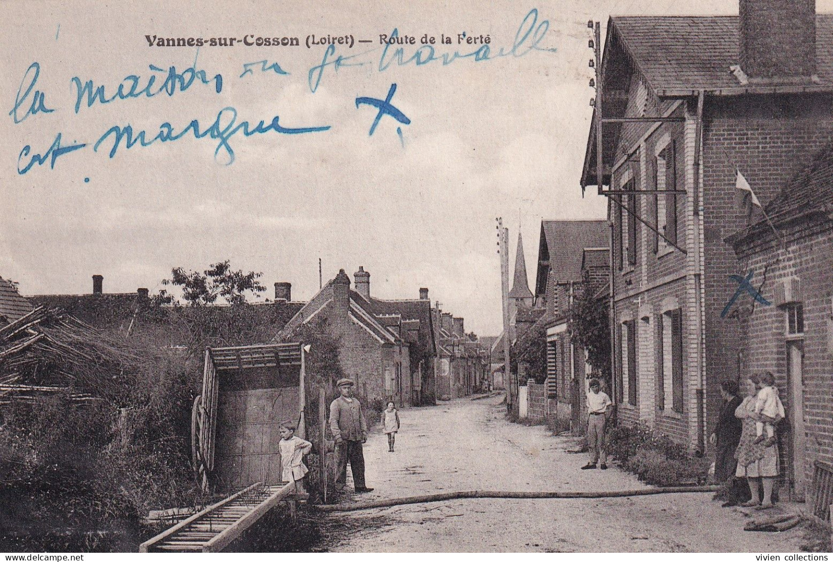 Vannes Sur Cosson (45 Loiret) Route De La Ferté - édit. Lenormand - Other & Unclassified
