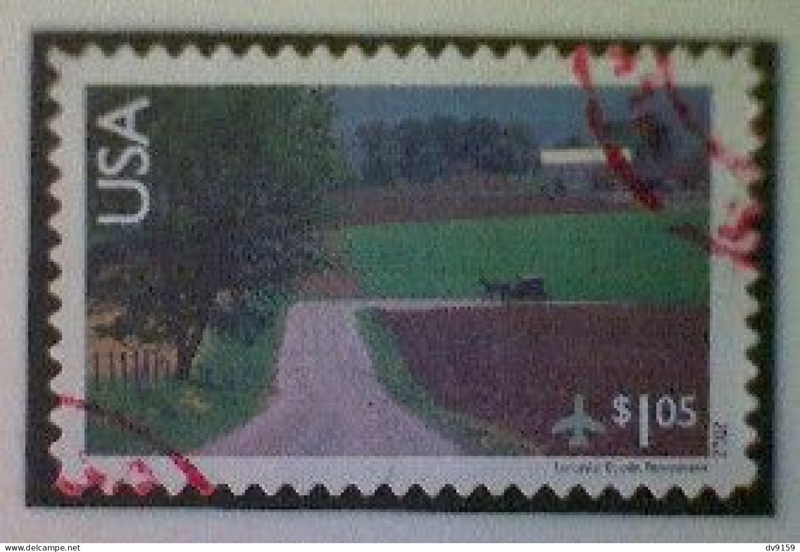 United States, Scott #C150, Used(o), 2012 Air Mail, Amish Horse And Buggy, $1.05, Multicolored - Oblitérés