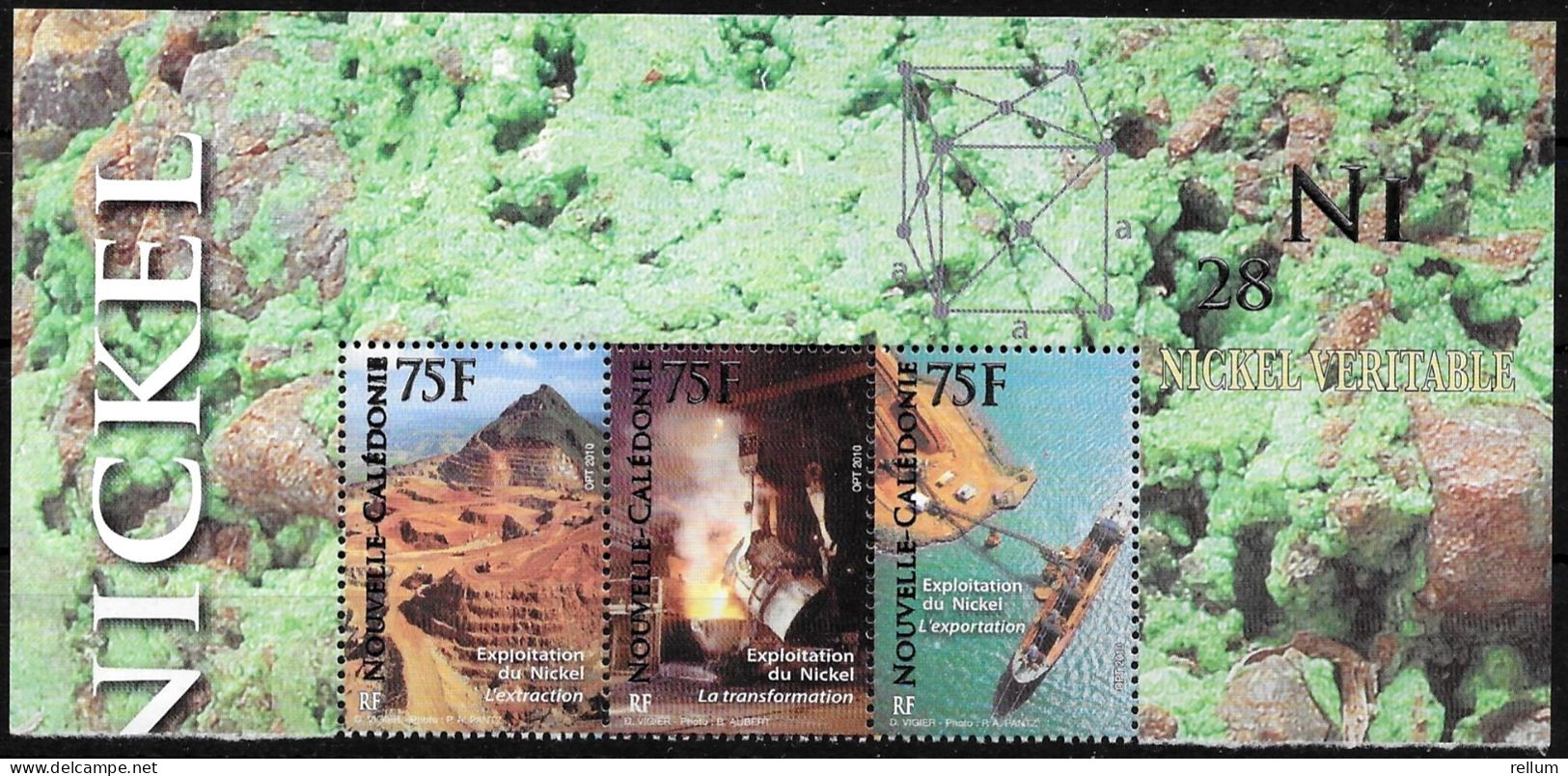 Nouvelle Calédonie 2010 - Yvert Et Tellier Nr. 1107/1109 Se Tenant - Michel Nr. 1539/1541 Zusammenhängend ** - Unused Stamps