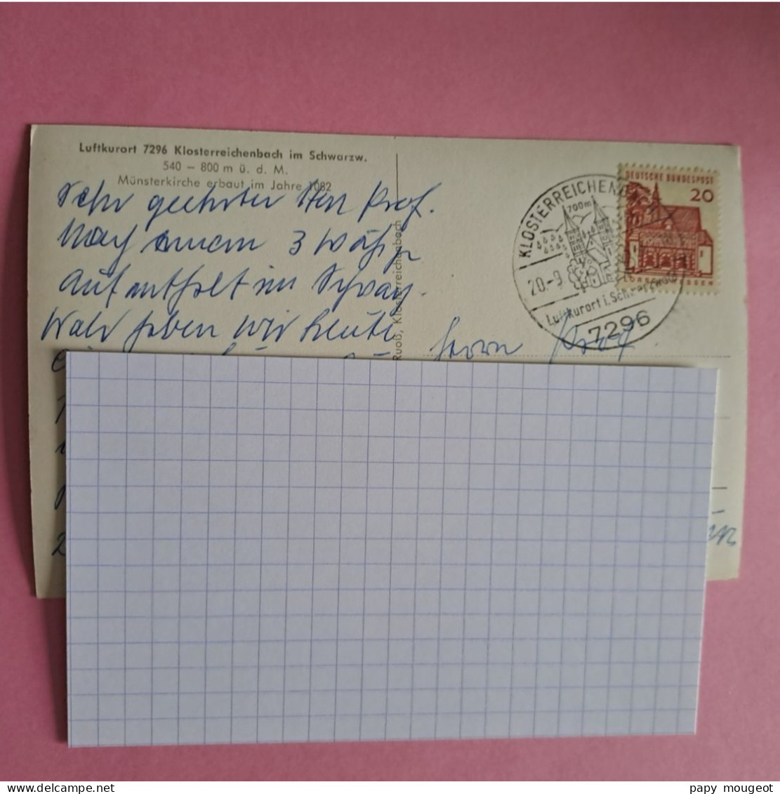 Cachet Manuel Illustré Klosterreichenbach 20-09-1966 - Cartas & Documentos