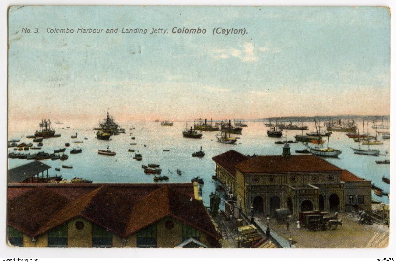 CEYLON : COLOMBO - HARBOUR AND LANDING JETTY / LONDON, KENSINGTON, HOLLAND ROW (LANCASTER, TATTLE) - Sri Lanka (Ceylon)