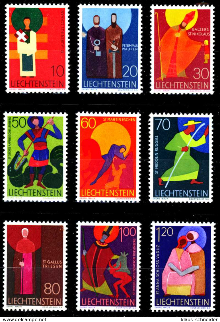 LIECHTENSTEIN 1967 Nr 486-494 Postfrisch SB42CE2 - Unused Stamps