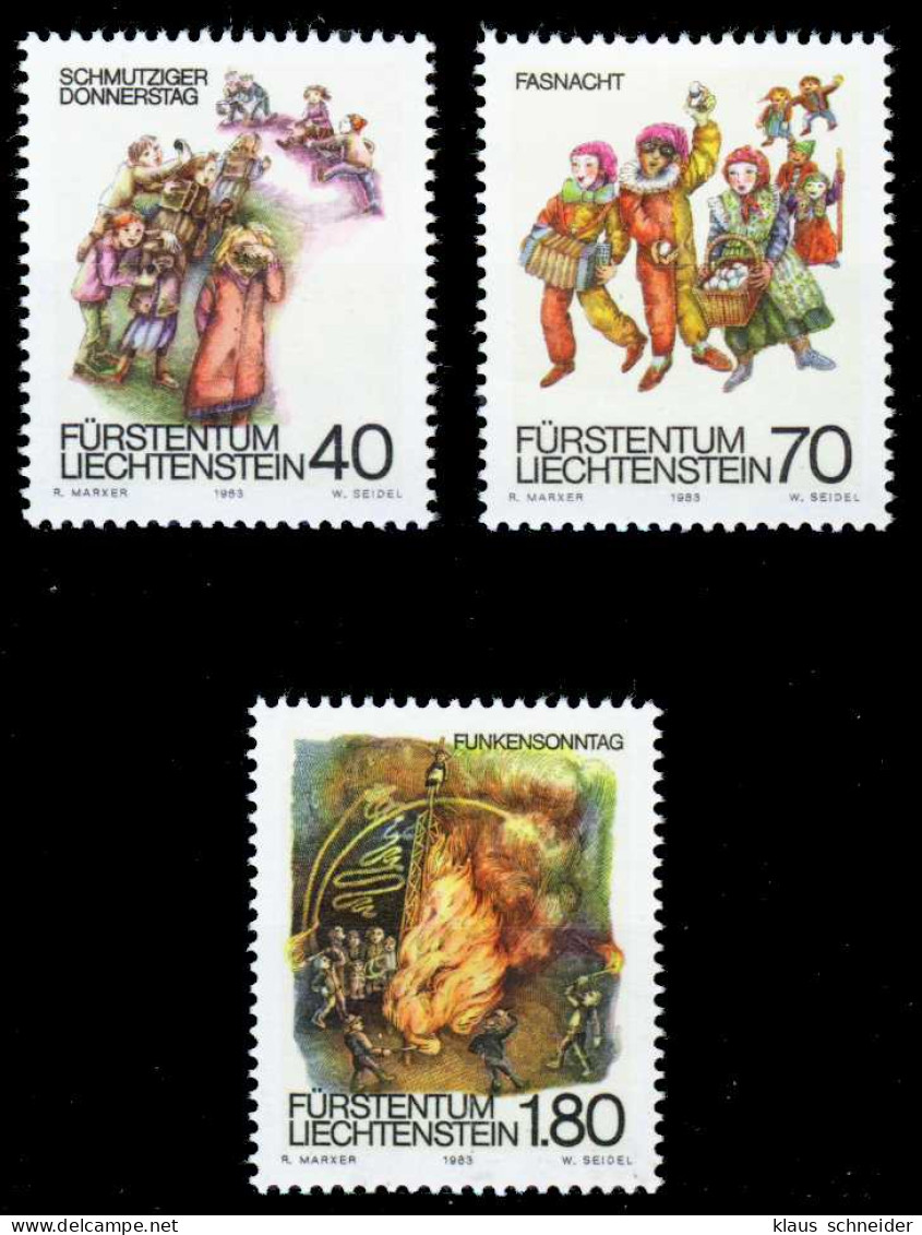 LIECHTENSTEIN 1983 Nr 818-820 Postfrisch SB4645E - Unused Stamps