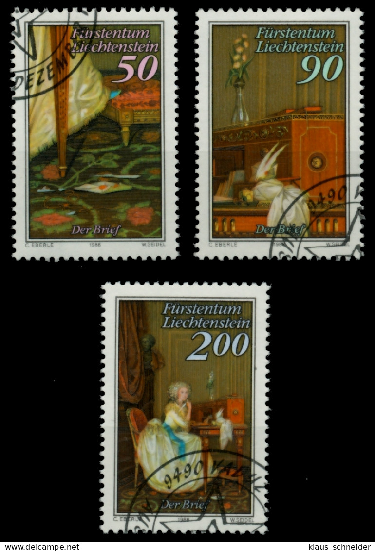 LIECHTENSTEIN 1988 Nr 957-959 Gestempelt SB49E2A - Used Stamps