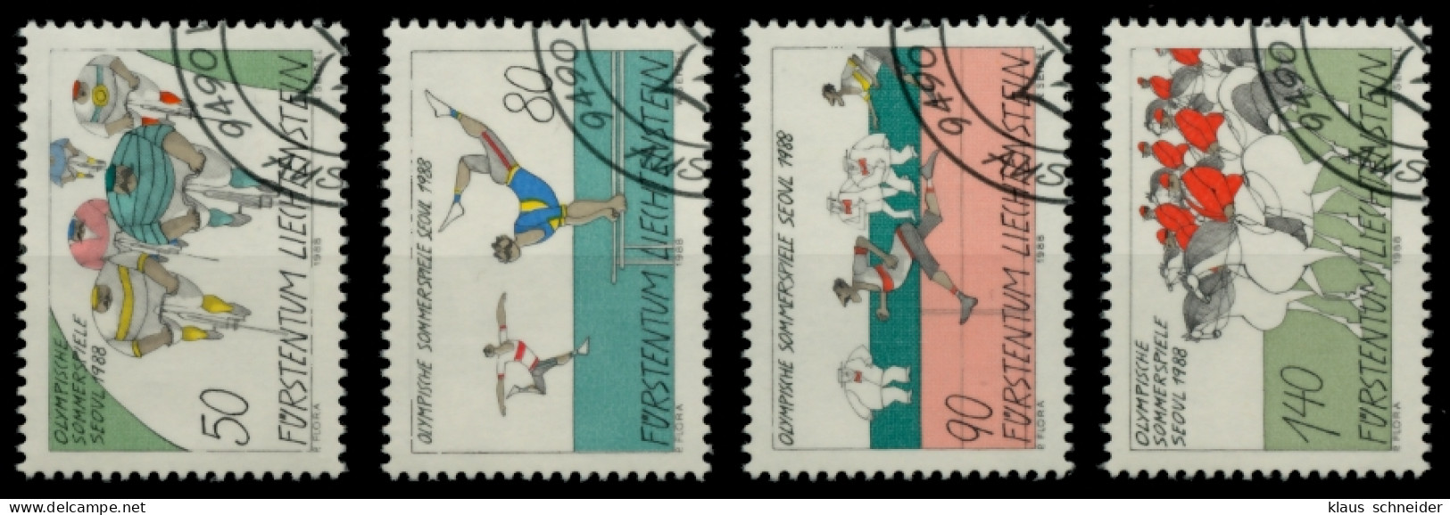 LIECHTENSTEIN 1988 Nr 947-950 Gestempelt SB49E52 - Gebruikt