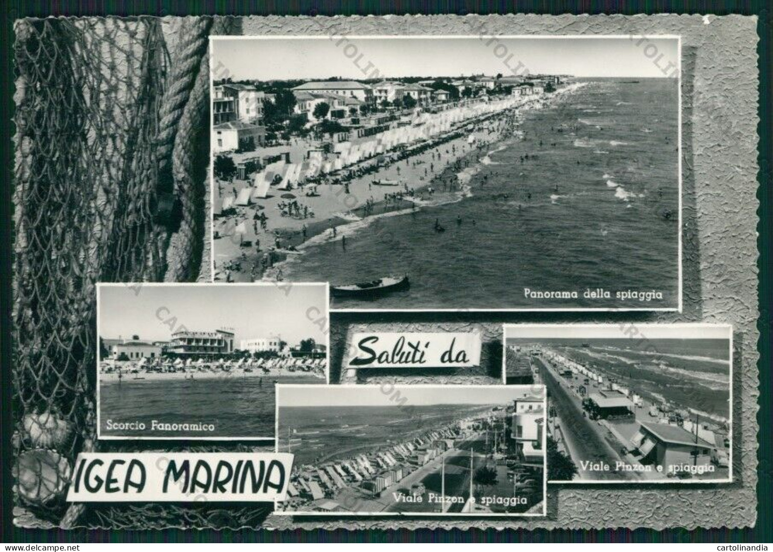 Rimini Bellaria Igea Marina Saluti Da PIEGHINE Foto FG Cartolina KB1304 - Rimini